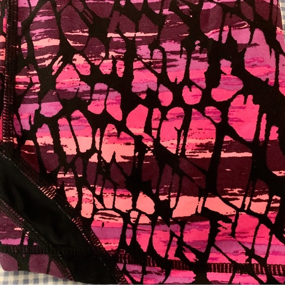 CALVIN KLEIN Performance Quick Dry Nylon Spandex Leggings with Lace Medium - Picture 3 of 8